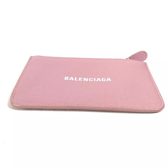 BALENCIAGA 637130 Card Case Business Card Holder Pass Case Leather pink - Picture 8 of 9